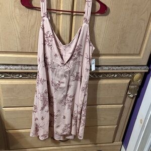 Pink Floral Summer Dress